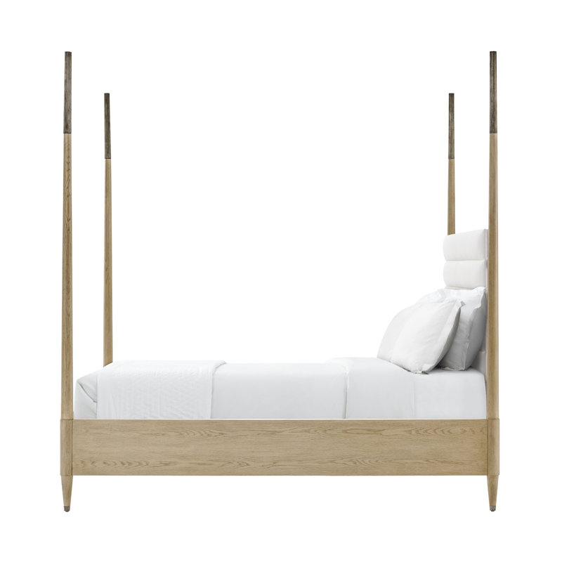 Balboa Upholstered Four Poster Bed, Queen