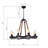 Kayden 8 - Light Dimmable Wagon Wheel Chandelier