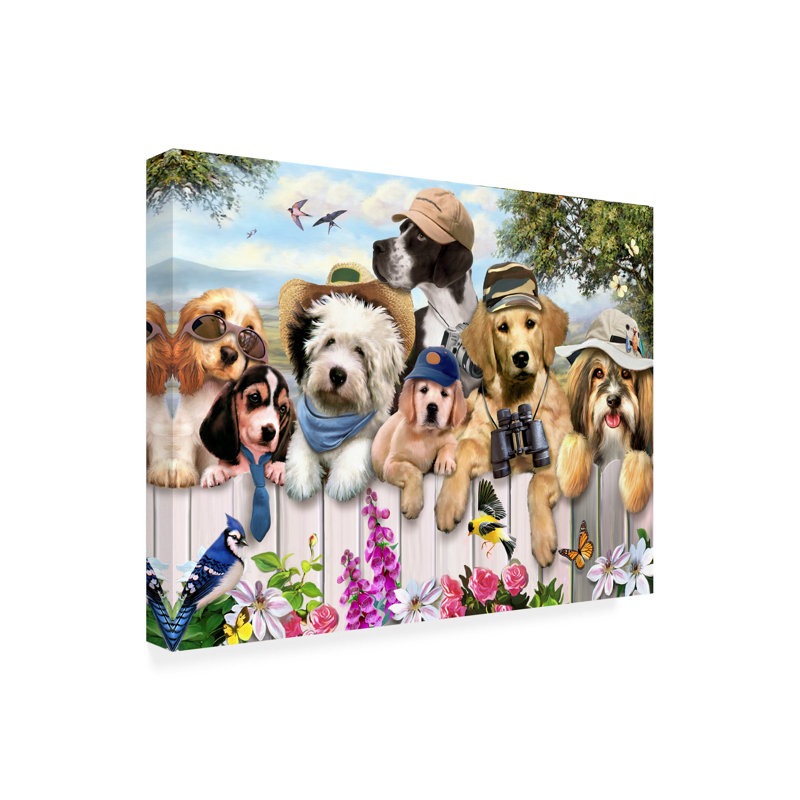  Art mural sur toile tendue - "Howard Pals" de Howard Robinson pour décoration de salon, de chambre à coucher ou de bureau - 14 x 19