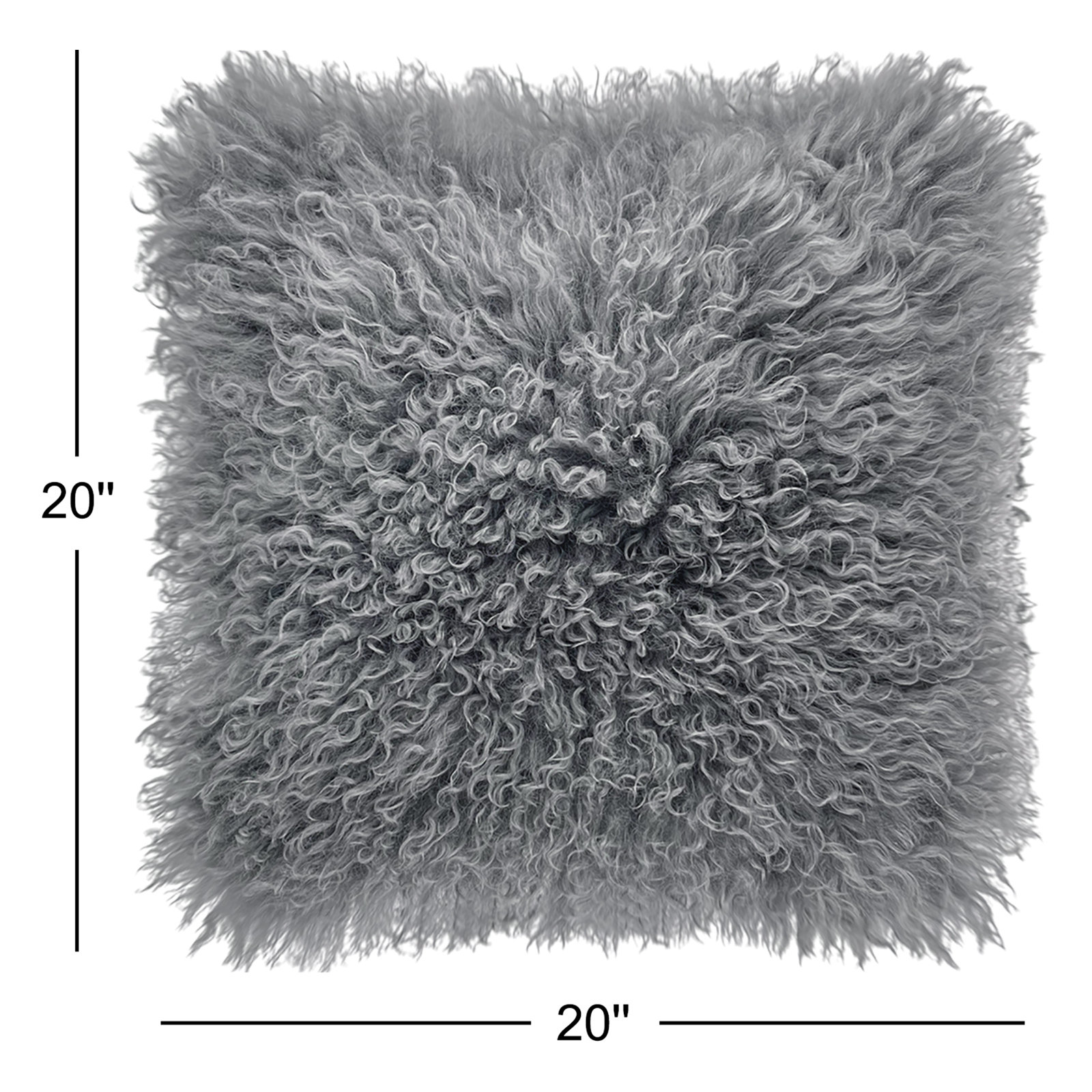 Kiefer Leather Throw Pillow, Quicksilver