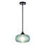 Luminaires suspendus 1 lumière moderne en verre bleu l 9,84 po