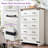 Farmhouse 48" H 5 Drawers Dresser with Ample Storage Space, White/Brown-1981142713