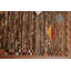 Tapis oriental brun en laine brun noué à la main 9 x 12