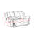 73.2" Reclining Loveseat – Faux Leather, 90°-160° Dual Recliners, Center Console with 2 Cup Holders.-116984912
