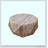 38.58"Three-dimensional Embossed Pattern Design American Retro Style Coffee Table