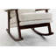 Chaise d'appoint Mid-Century moderne, chaise berçante avec structure en bois, chaises de salon rembourrées, fauteuil de lecture pour véranda de chambre à coucher-1669443373