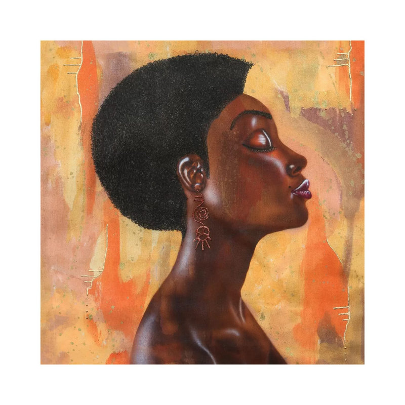 I Luv My Hair by Fred Odle - Wrapped Canvas Painting, 30.48 cm H x 30.48 cm W