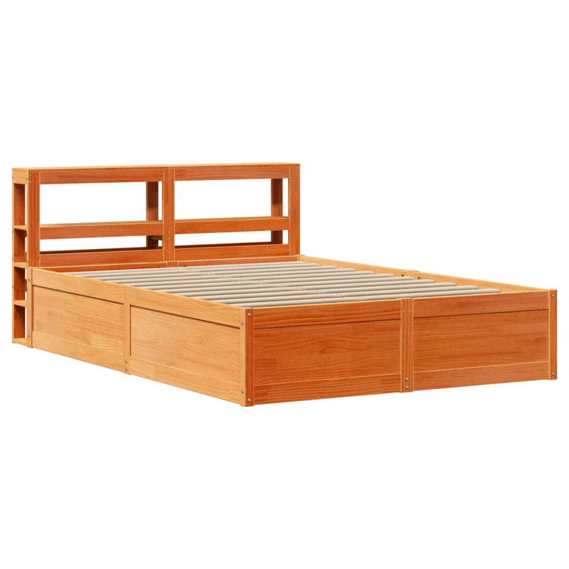 Storage Bed, Double (4'6), Wax Brown