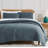 Pebble Quilted Oversized lightweight Prewash Microfiber Quilt Set-1622993475-1622993484