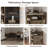 Corner Storage Shelf With USB Ports And Outlets Industrial Organizer-1537075785