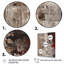 Fading Passion, abstrait en rétro beige et rouge I - art mural abstrait-252420833-252420836