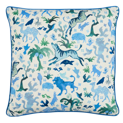 Schumacher x Happy Menocal Beasts Pillow