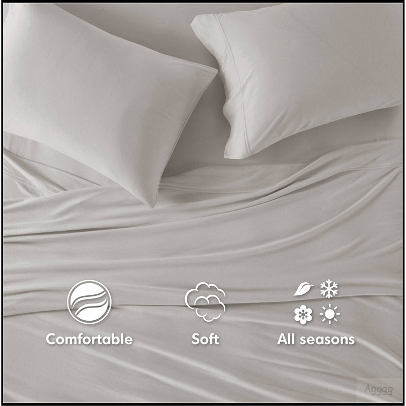 Ensemble de draps 3 pièces, Gris