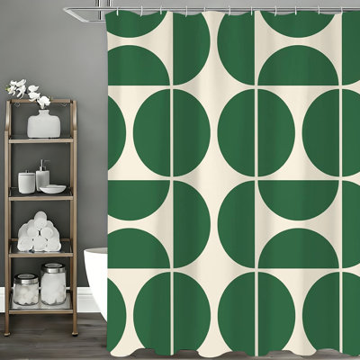 Shower Curtains with Hooks Included