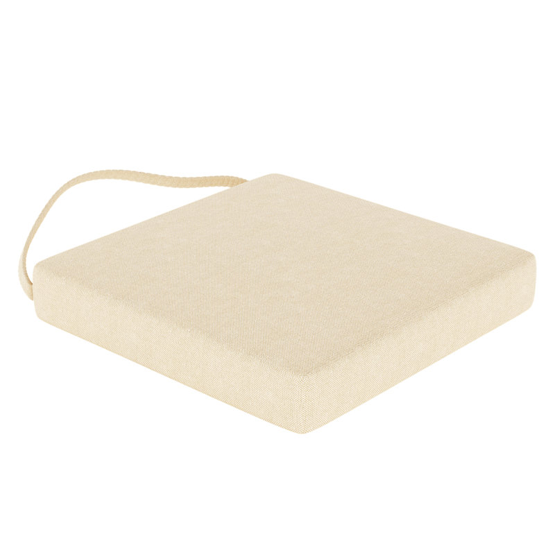 Sunbrella® Indoor/Outdoor Dining Chair Cushion, Sunbrella® Canvas Canvas