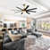 Jamii-Leigh Large Indoor/Covered Outdoor Modern Ceiling Fan with Led Lights and Remote, 6-Speed, Reversible Quiet DC Motor, Timer, 8-ABS-Blade