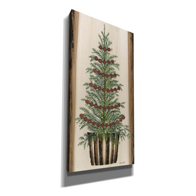 «Wood Land Spruce Tree» par Cindy Jacobs, art mural sur toile