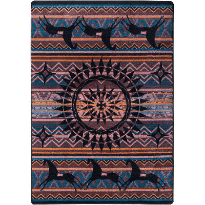 Tapis prune de style sud-ouest Menik