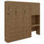 Lit escamotable avec bureau Murphy, tiroir, lumière DEL, cadre de lit mural pliable, armoire réversible de gauche à droite-133281813