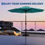 270 cm W X 270 cm D Market Parasol with Crank Lift-925053623
