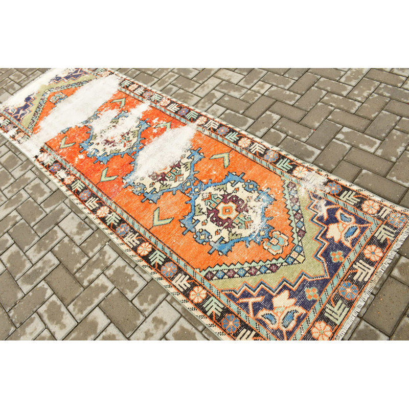 Tapis de couloir turc rétro avec un design traditionnel pour rehausser le décor de votre couloir ou de votre salon