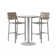 Eveleen Set 36" L Round Plastic/Acrylic Breakroom Table