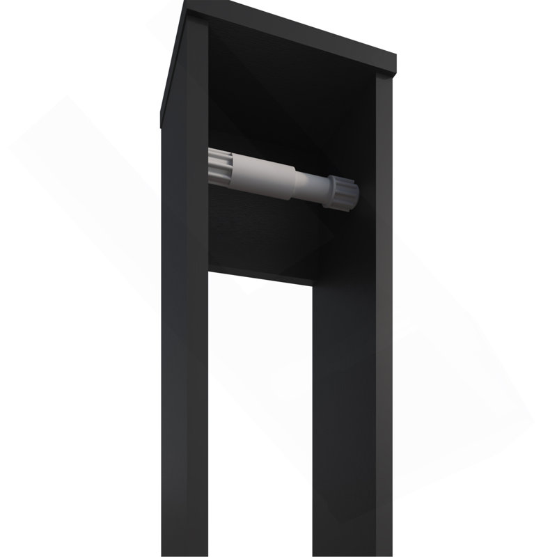 Porte-papier hygiénique en mélamine, Black