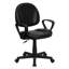  Mid-Back LeatherSoft Swivel Ergonomic Task Office Chair with Back Depth Adjustment-30772301