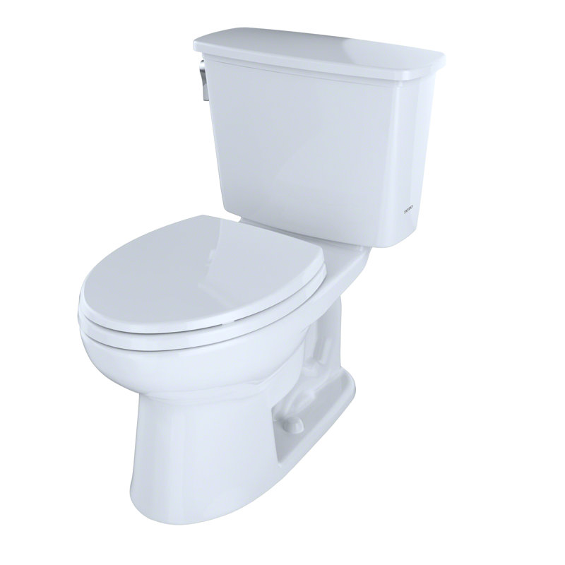 Toilette allongée deux pièces avec siège de toilette Eco Drake®