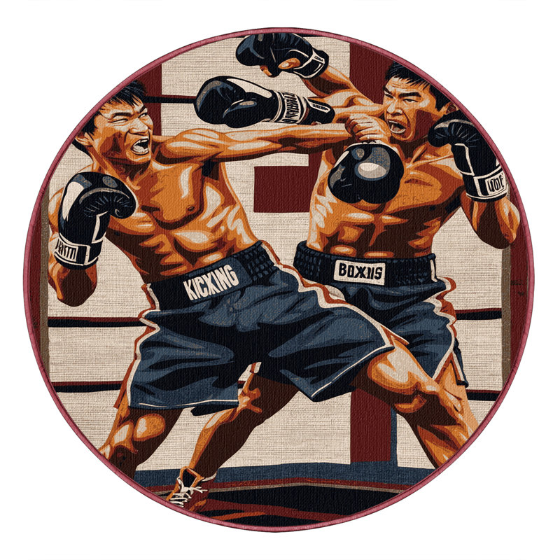 Tapis lavable Kickboxing Sports, Rond 7 pi