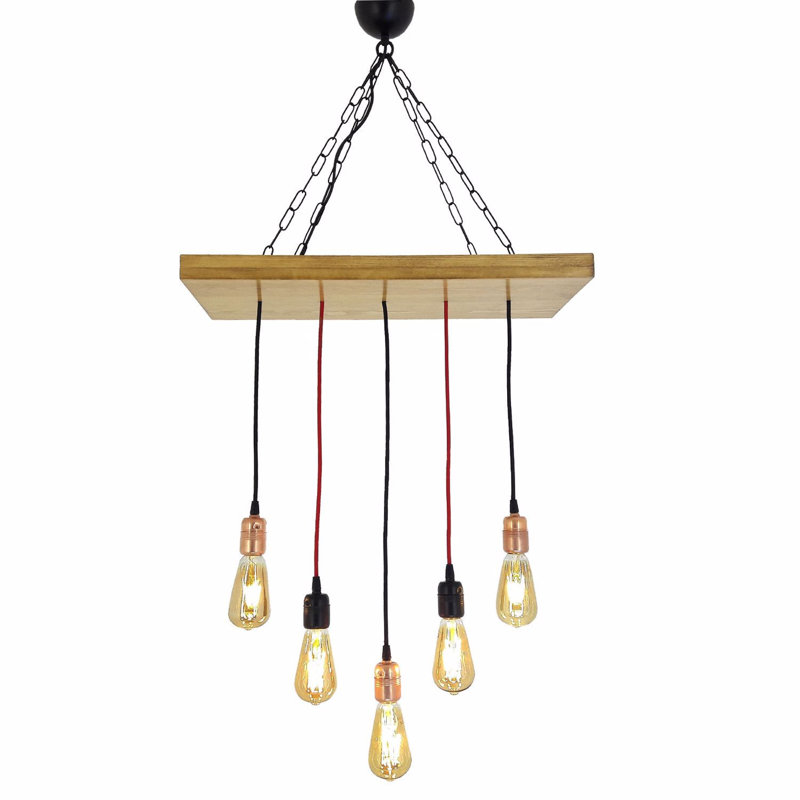 Lustre unique à 5 lumières Khadja