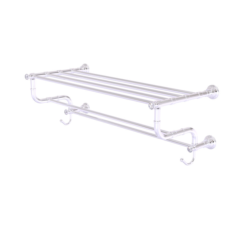 Porte-serviettes mural Freyja, Chrome poli, H 10,6 po x l 32 po x P 12,5 po