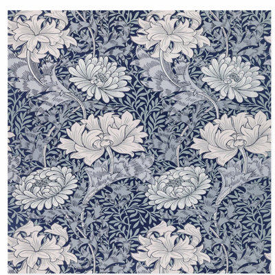 «Botanical William Morris Motif IV Cottage», reproduction d'art non encadrée
