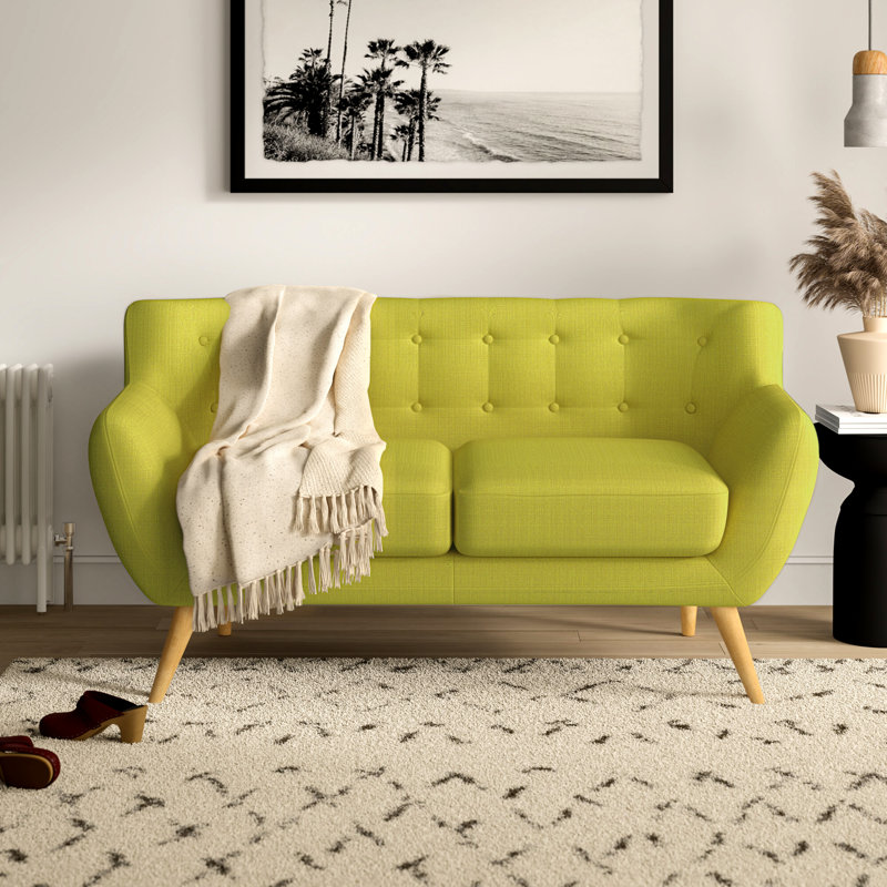 Causeuse rembourrée Carson Carrington Nordborg de Modway, Polyester herbe de blé, 32,5 po H x 61,5 po L x 32,5 po P