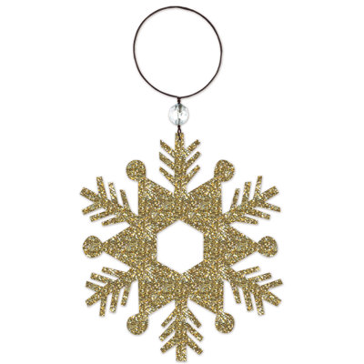Red Barrel Studio® Silver Snowflake Ornament - Set of 2