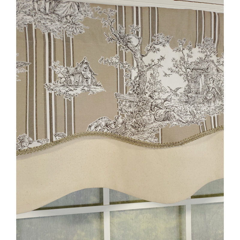 Cantonnière French Tableau Glory, Crème