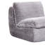 Chaise en velours côtelé gris ergonomique pour le confort avec support lombaire