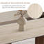 63'' Sintered Stone Dining Table for 6, Rectangle Modern Dining Table with Double Wood Legs, Mid Century Modern Kitchen Table-667596409-667596408