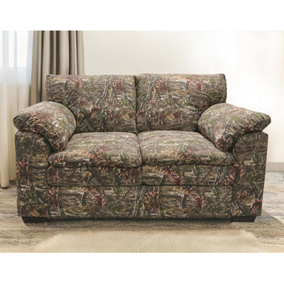Union Rustic Loveseat in Superflauge Camo Fabric