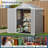 6 ft. W x 4 ft. D Plastic Lean-To Storage Shed