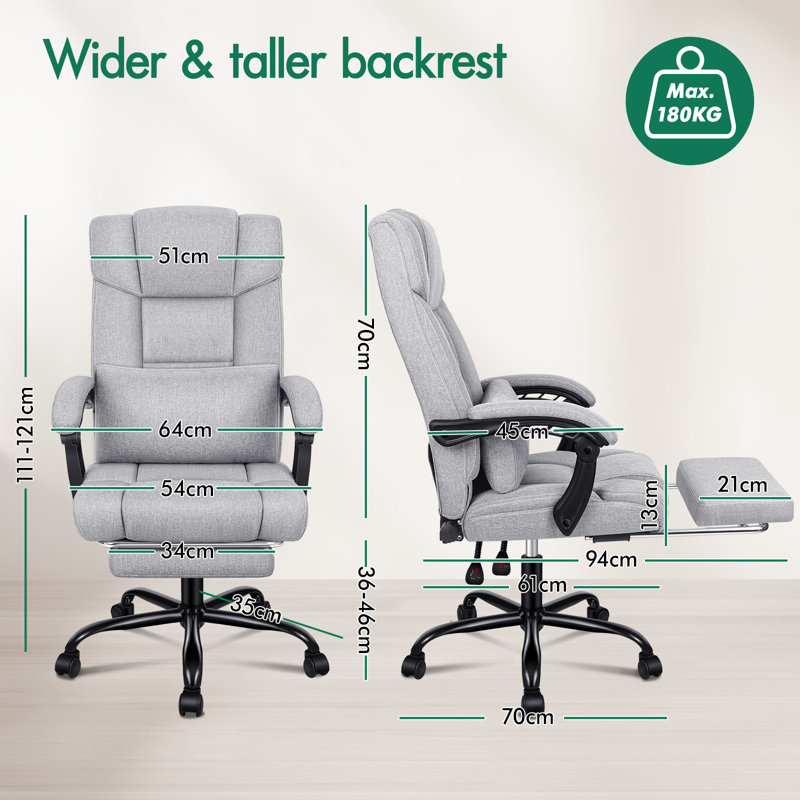 Monkstown Office Chair, Grey