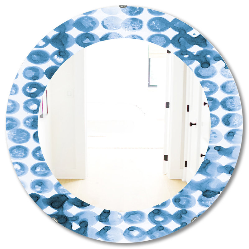 Miroir d'appoint géométrique sans cadre Mid-Century, H 31,5 po x l po
