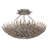 Posie 20-in Aged Silver Semi-Flush Mount