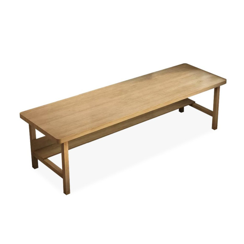 Burlywood Rectangular Solid Wood desks, 29.53" H x 94.49" W x 23.62" D