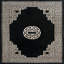 Tapis noir antique Art Deco
