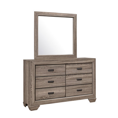 Miroir de chambre brun grisâtre Farrow (miroir seulement)