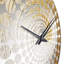 Horloge murale à spirales abstraites dorées et tourbillons infinis IV-101235160