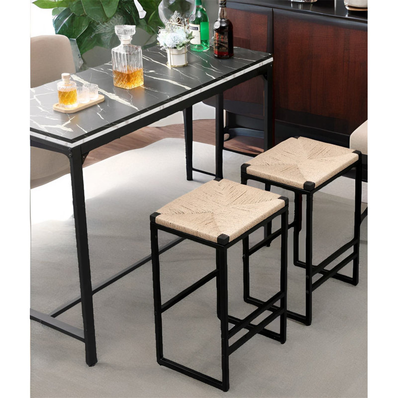 Counter Stool with Metal Frame