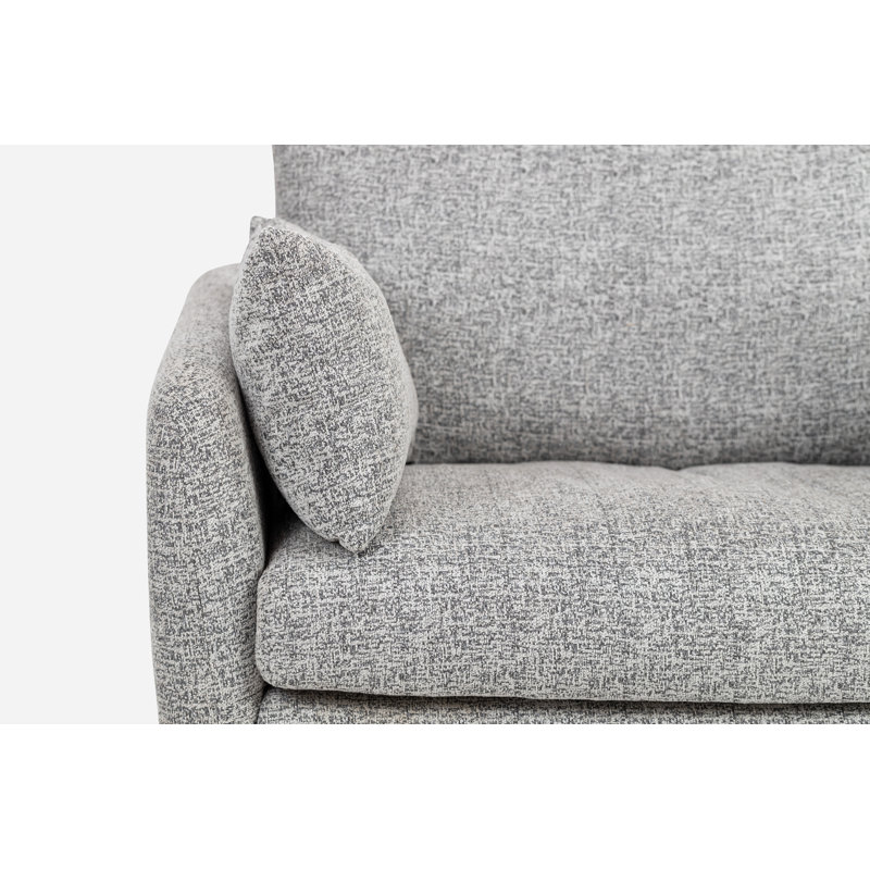 Olive Velvet Left-Facing Sectional Sofa with Gold Legs