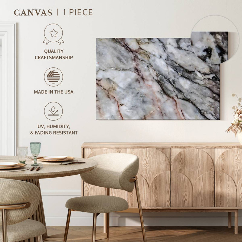 Texture de marbre abstraite Avery, H 30 po x l 45 po